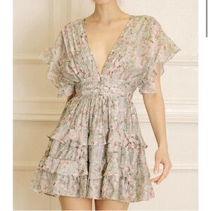 Talulah - Floral Open Back Mini Dress, S